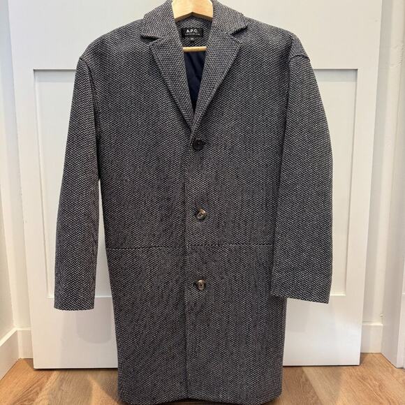 A.P.C. Tweed Coat Women's Size 34 (M) - Picture 1 of 11